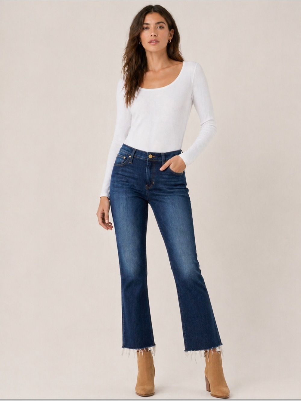 J. Crew Denim 9” Demi Boot Crop Jeans -Size-29 Modern Classic